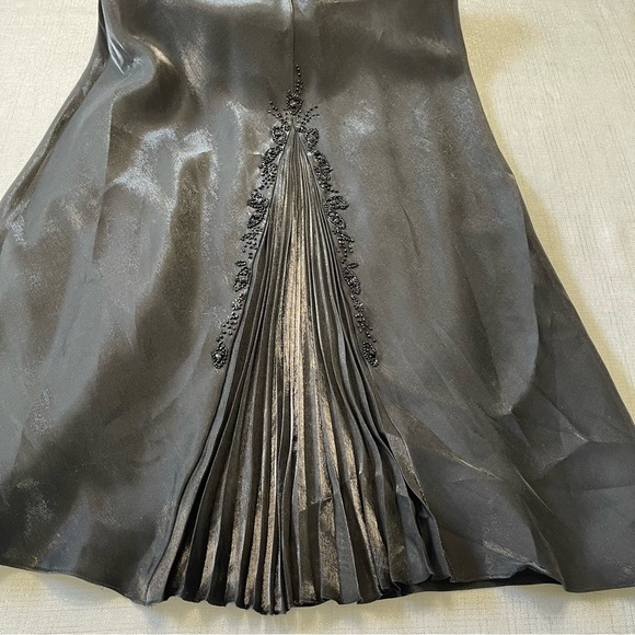 Alex Evening Black Beaded Tank Dress and Bested Trimmed Jacket Set Size 10 - Picture 12 of 12